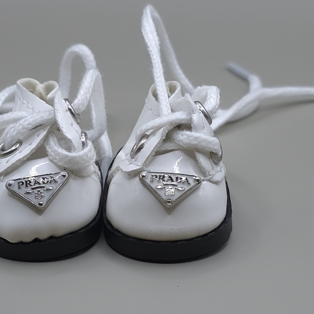 Labubu Accessories - White Prada Shoes - Picture 3 of 5